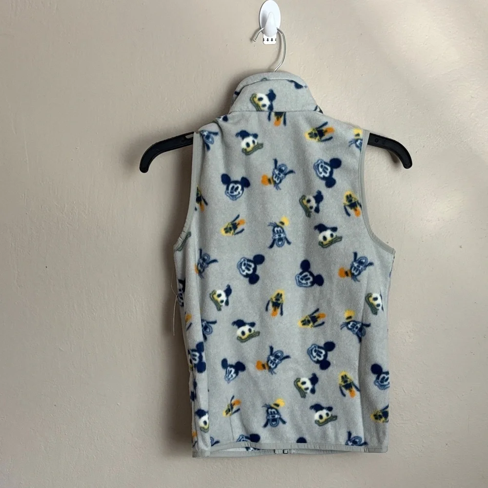 Disney Amazon Essentials Boys Gray Fleece Vest with Mickey & friends size M